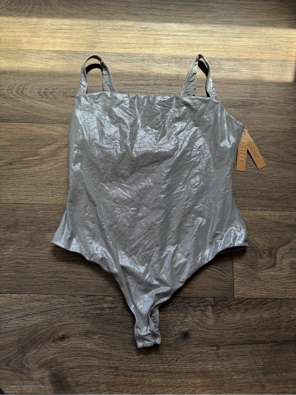 Skims silver bodysuit x